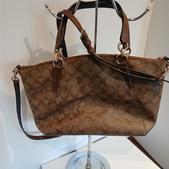 Coach- Kelsey - Satchel/Crossbody  No. C1847-F28989 - Khaki & Brown - Picture 14 of 14